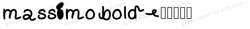 massimo bold字体转换